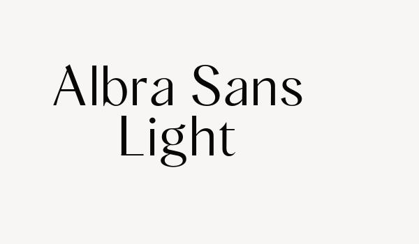 Albra Sans Light Font