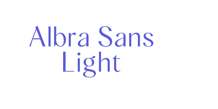 Albra Sans Light Font Download