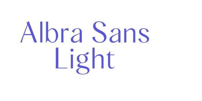 Albra Sans Light Font