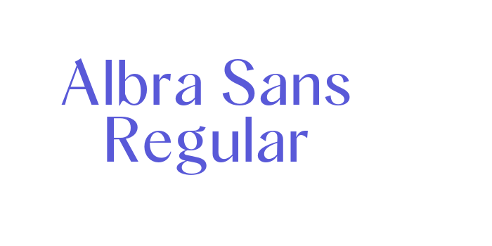 Albra Sans Regular Font Download