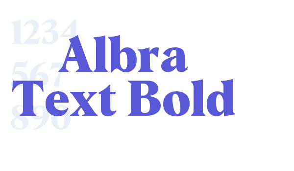 Albra Text Bold Font