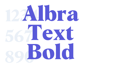 Albra Text Bold Font Download