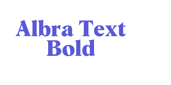 Albra Text Bold Font Download