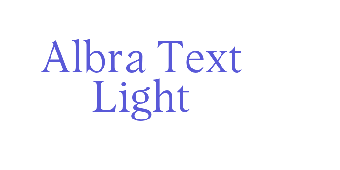 Albra Text Light Font Download