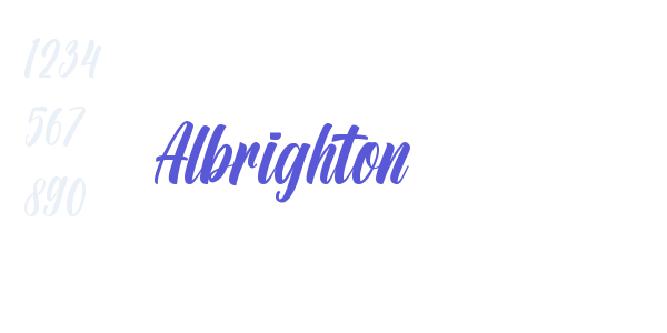 Albrighton font