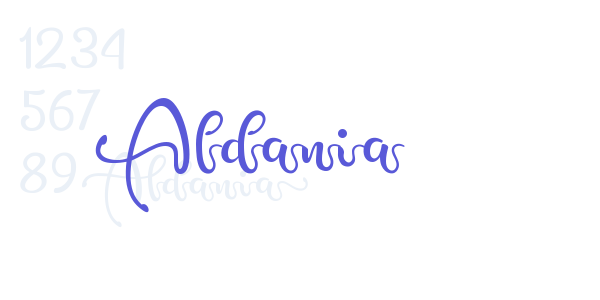 Aldania font free