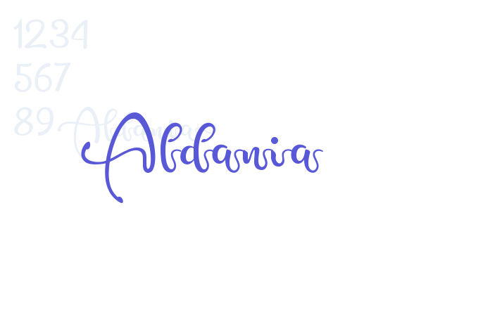 Aldania font free