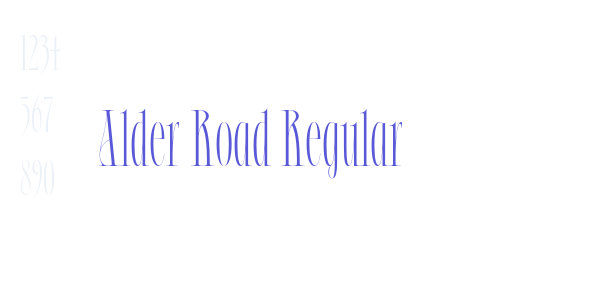 Alder Road Regular font free