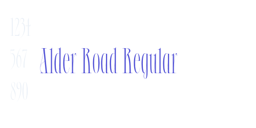 Alder Road Regular-font-download