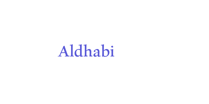 Aldhabi Font Download