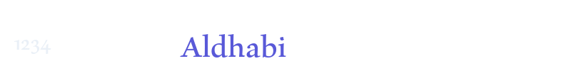 Aldhabi font