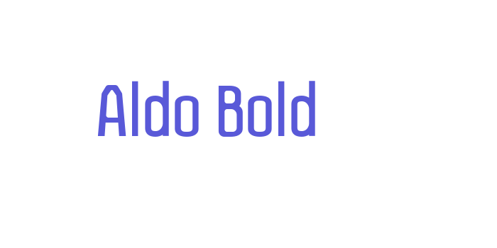 Aldo Bold Font