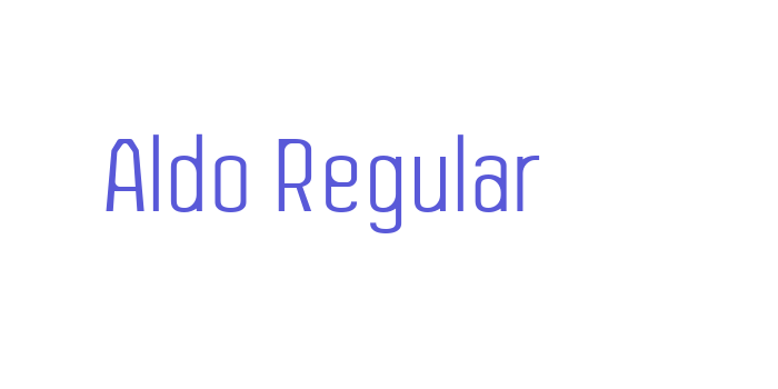 Aldo Regular Font Download