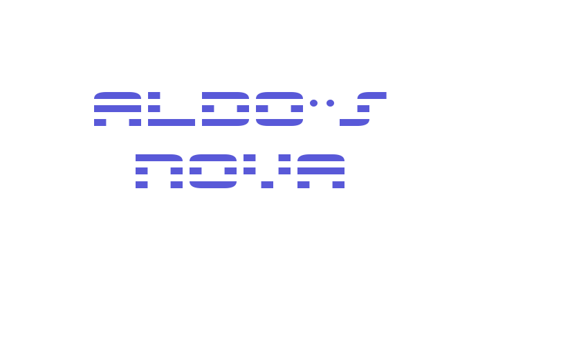 Aldo’s Nova Font Download