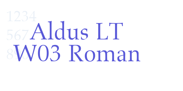 Aldus LT W03 Roman font free