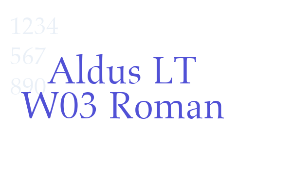 Aldus LT W03 Roman