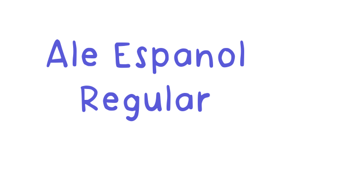 Ale Espanol Regular Font