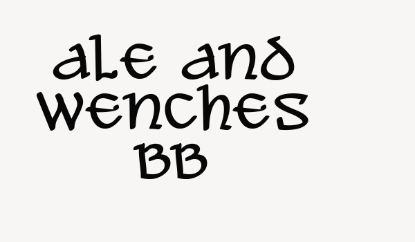 Ale and Wenches BB Font