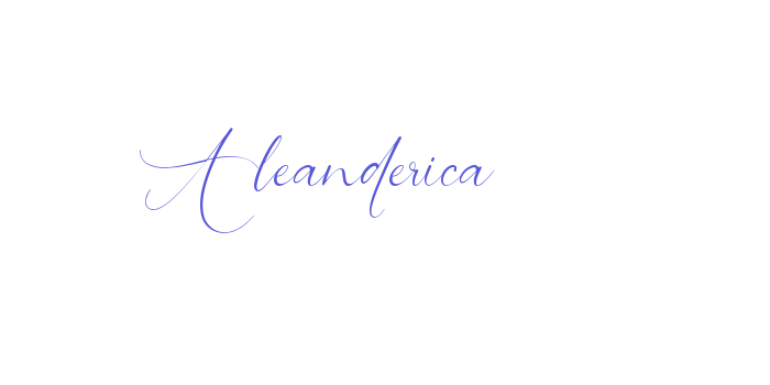 Aleanderica Font