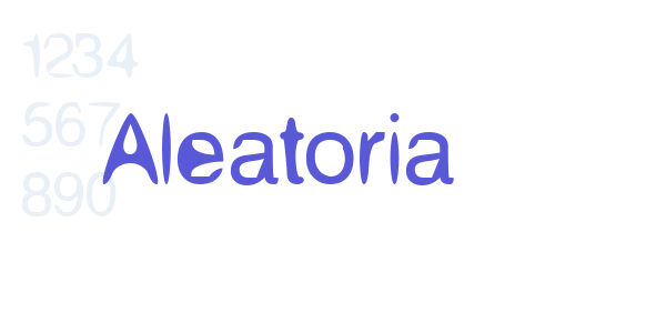 Aleatoria font free