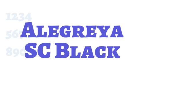 Alegreya SC Black font