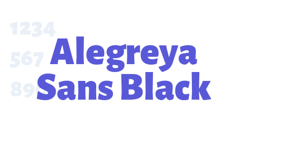 Alegreya Sans Black font