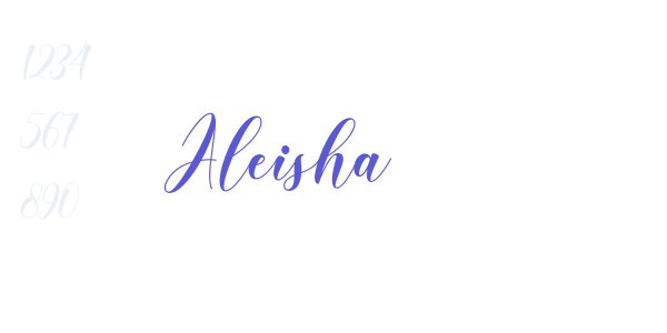 Aleisha font free