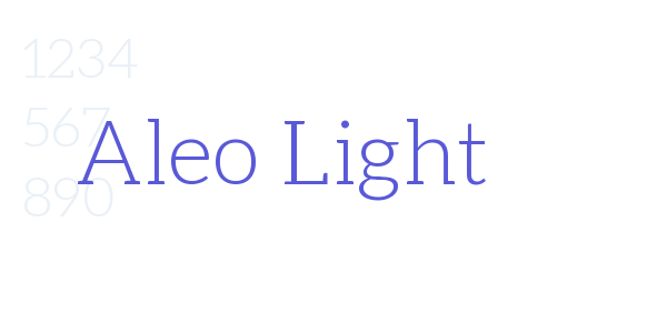 Aleo Light font