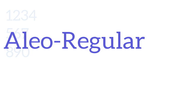 Aleo-Regular font