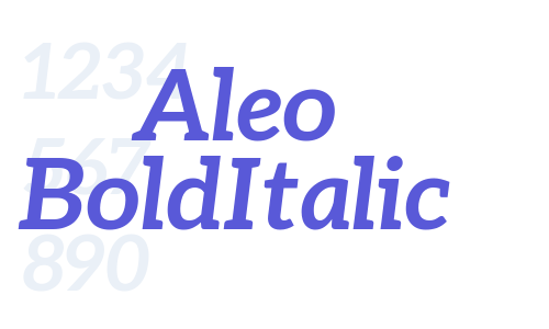 Aleo BoldItalic Font Download