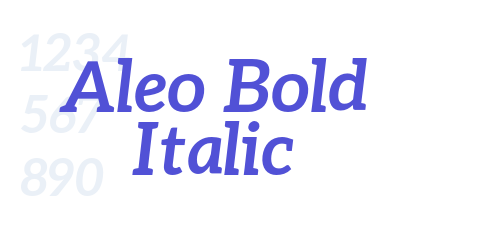Aleo Bold Italic-font-download
