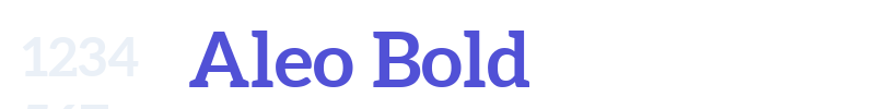 Aleo Bold-font