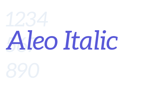 Aleo Italic Font Download