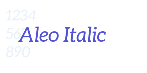 Aleo Italic-font-download