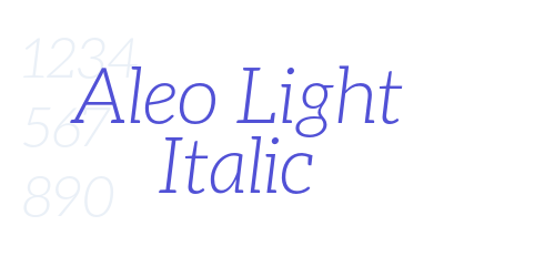Aleo Light Italic-font-download