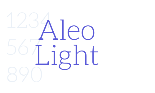 Aleo Light Font Download