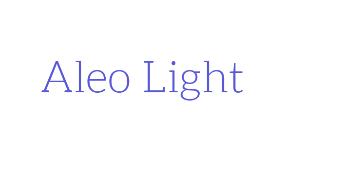 Aleo Light Font Download