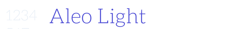 Aleo Light-font