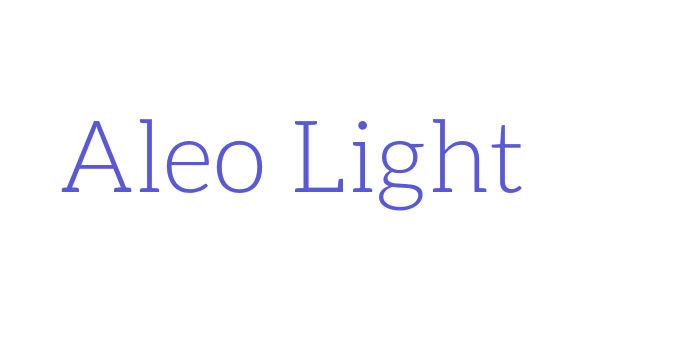 Aleo Light Font