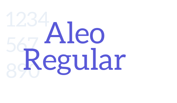 Aleo Regular Font