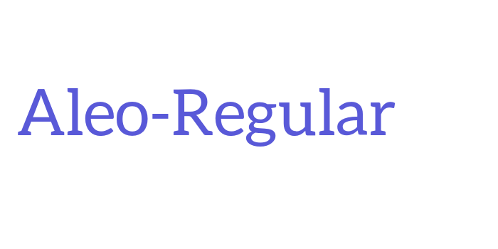 Aleo-Regular Font Download