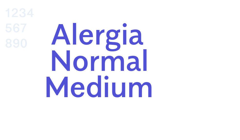 Alergia Normal Medium-font-download