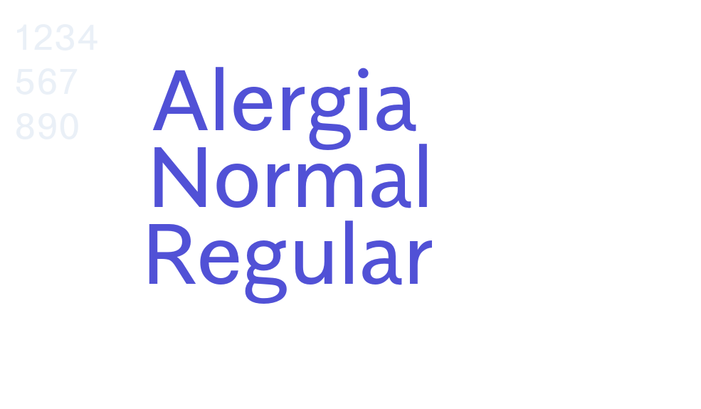 Alergia Normal Regular-font-download