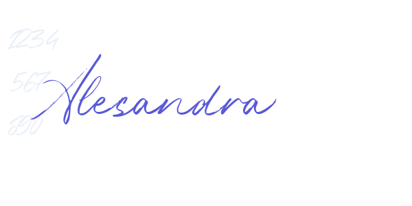 Alesandra font free