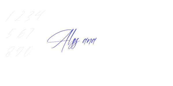 Alessana font free