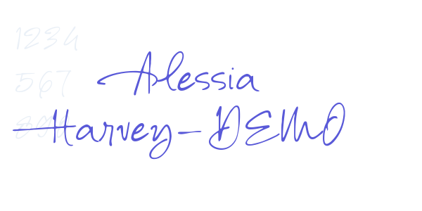 Alessia Harvey-DEMO font