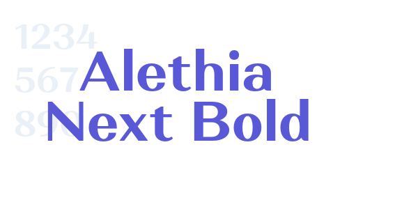 Alethia Next Bold font free