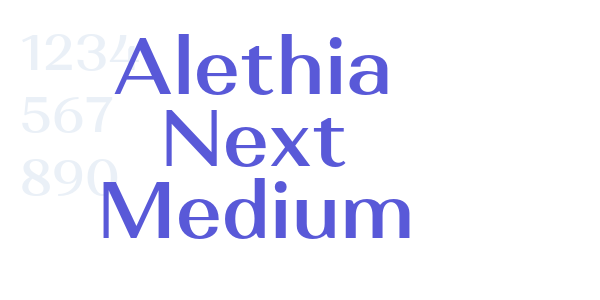 Alethia Next Medium font free