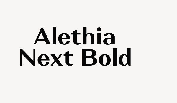 Alethia Next Bold Font