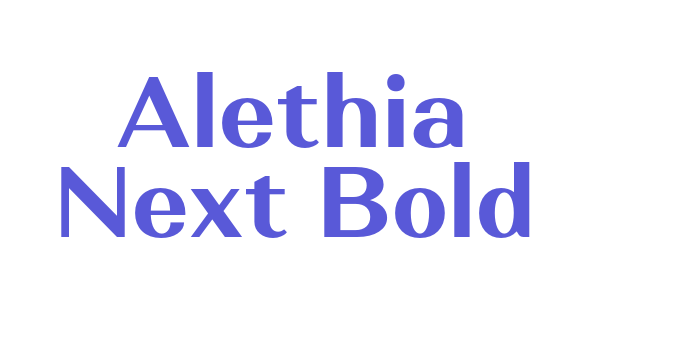 Alethia Next Bold Font